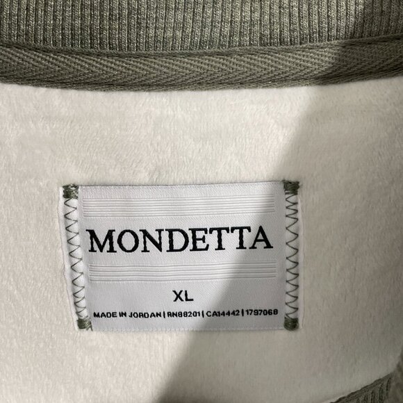 NEW Mondetta Women's XL Heather Green Full-Zip Jacket Fleece-Lined - Picture 4 of 8